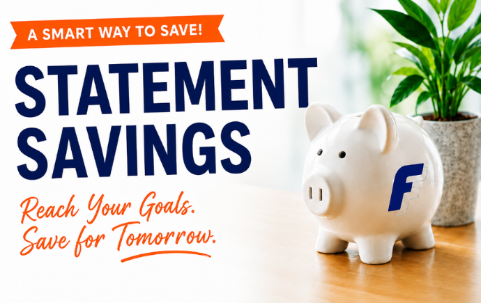 a smart way to save! statement savings. reach your goals. save for tomorrow.